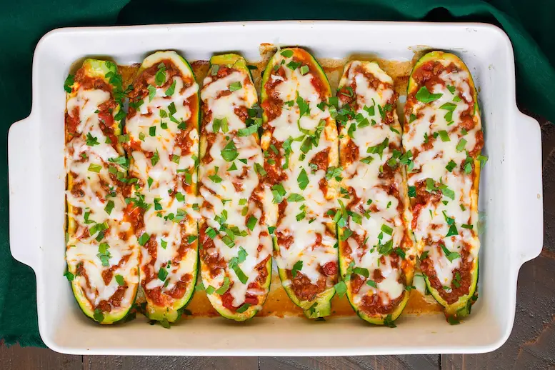 Lasagna Zucchini Boats