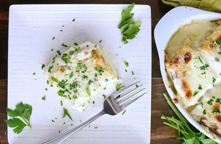Spinach Alfredo Lasagna