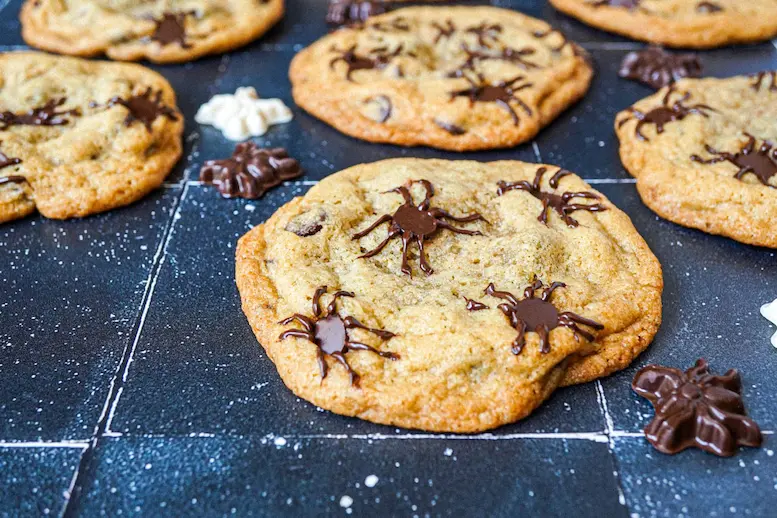 Chocolate Chip Spider Cookies
