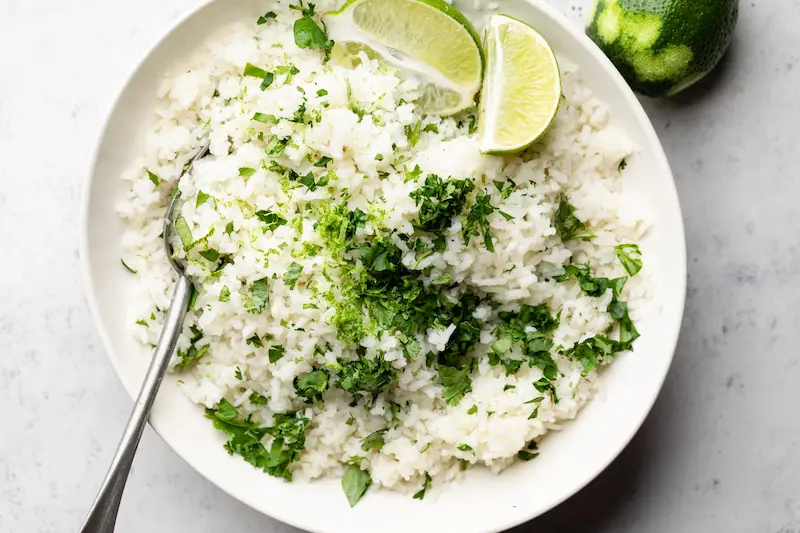 Coconut Cilantro Lime Rice