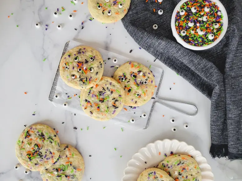 Halloween Sprinkle Cookies