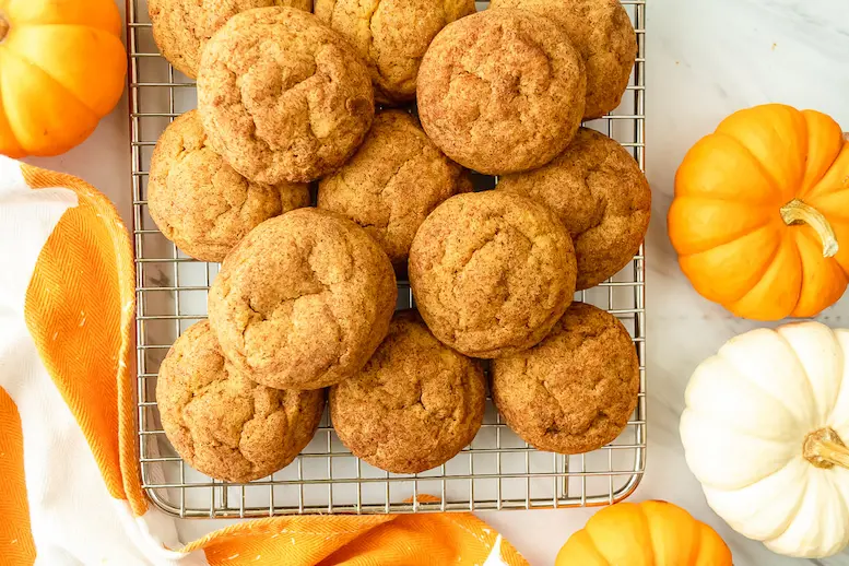 Pumpkin Snickerdoodles Cookies