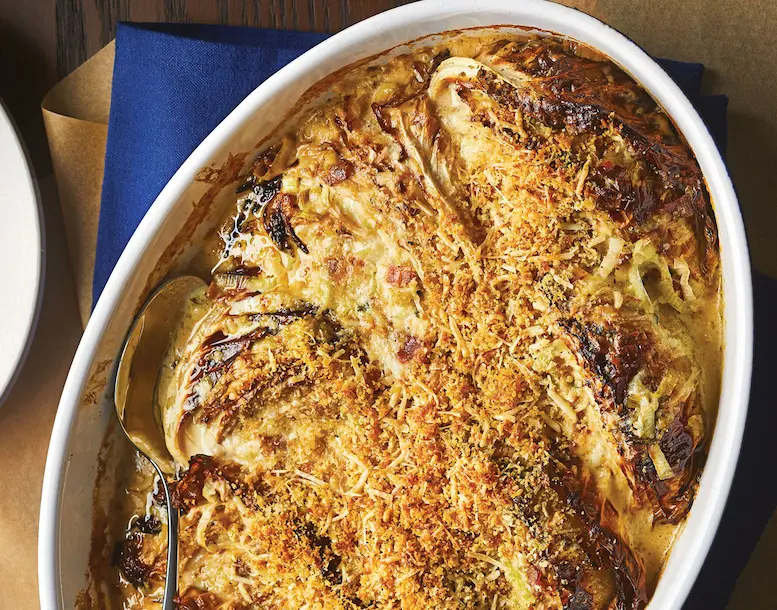 Cabbage Gratin with Cheese
