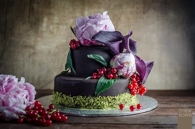 Flourless Chocolate wedding cake