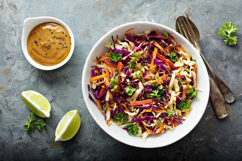 Nutty Cabbage Coleslaw