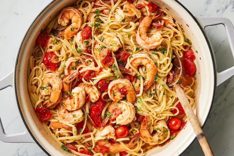 Shrimp and Spaghetti