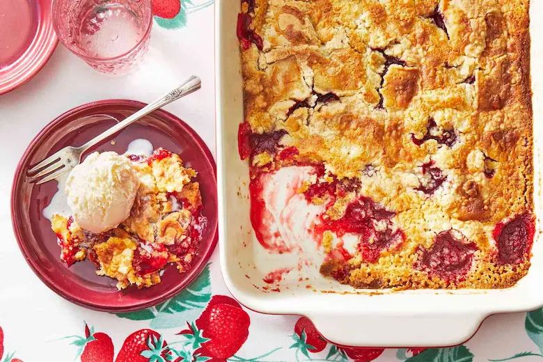 Strawberry Dump Cake