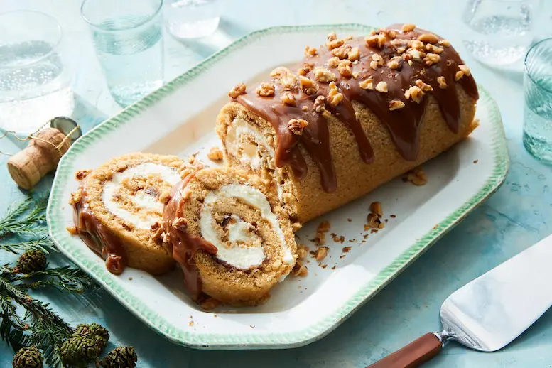 Toffee Crunch Swiss Roll