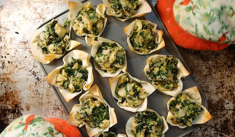 Artichoke Phyllo Cups