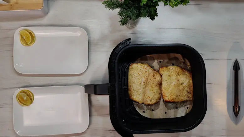 Air fried Halibut