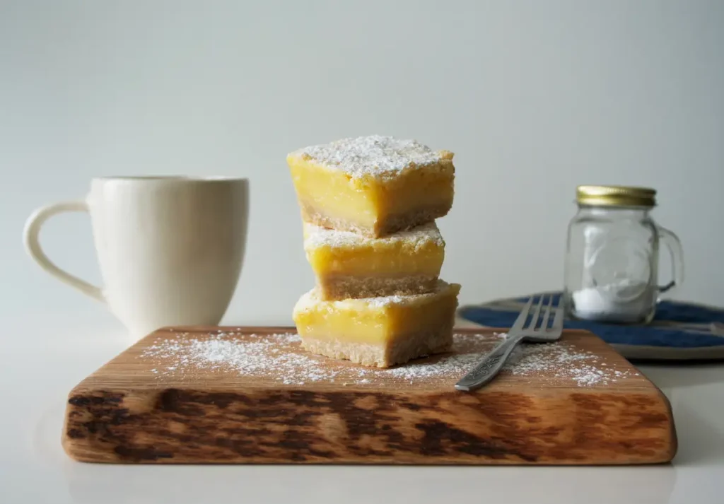 Lemon Bars ready for serving