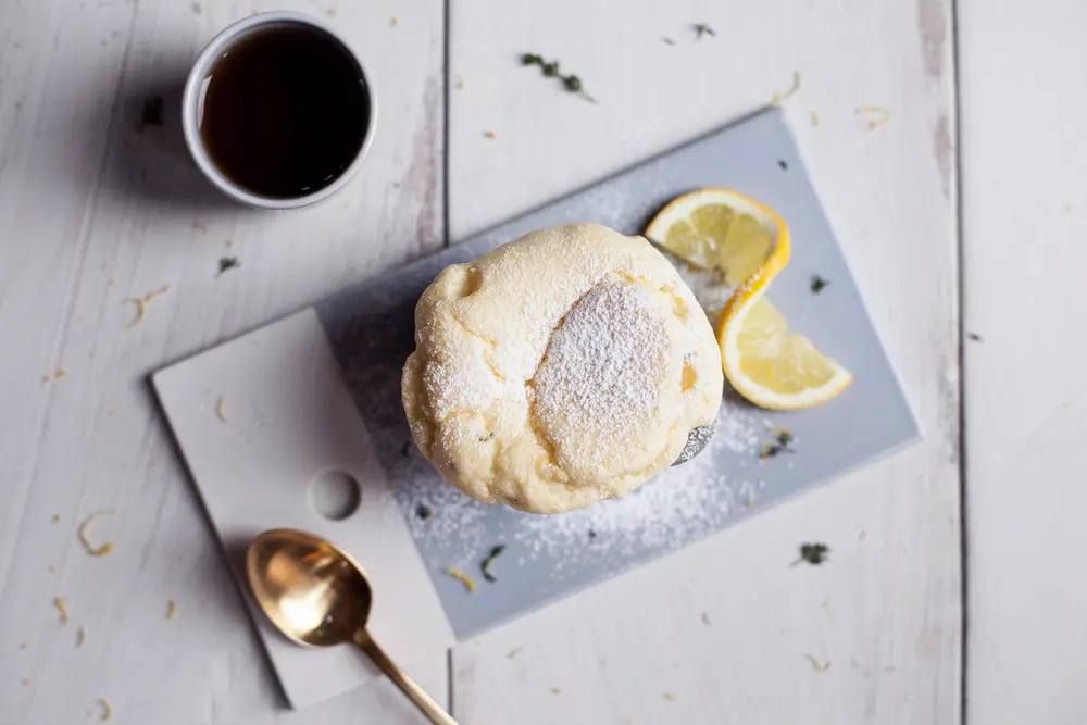 Lemon Souffle ready for serving
