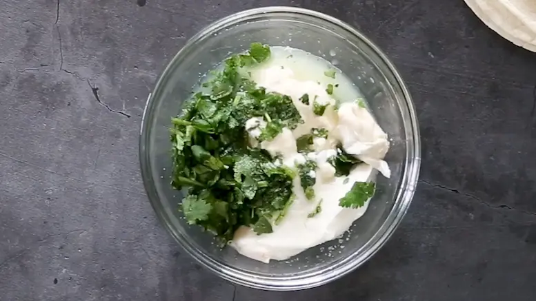 Prepare the mayo garlic sauce -1(Shrimp Tacos)