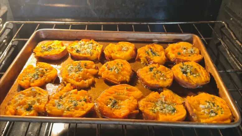 baking Smashed Sweet Potatoes