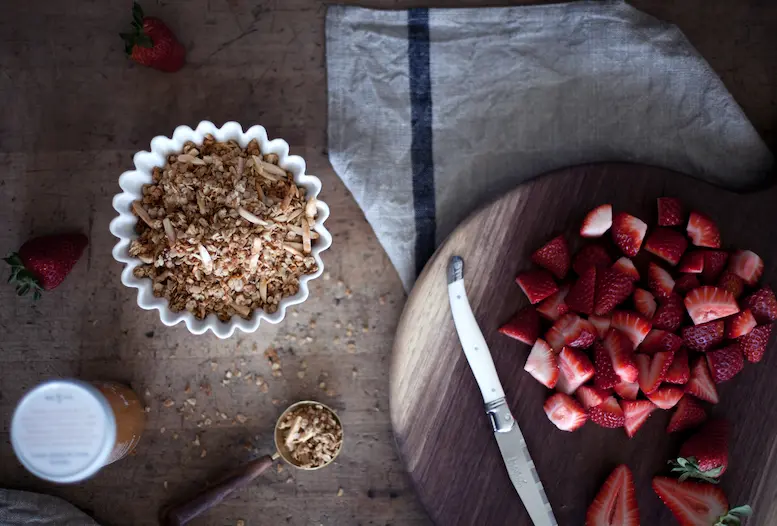 ingredients for Strawberry Parfait