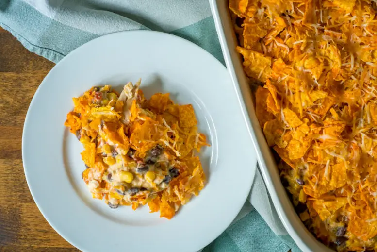 Serving of Doritos Chicken Casserole