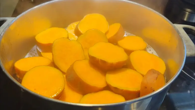 boiling Sweet Potatoes