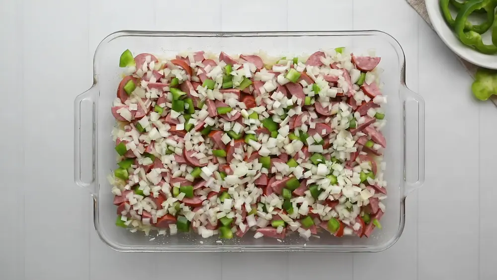 layering Sauerkraut Casserole-1
