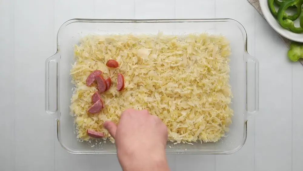 layering Sauerkraut Casserole