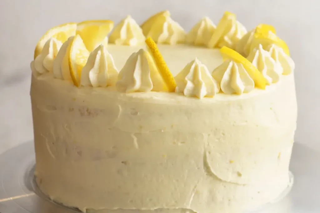 Lemon Frosted Butter Cake