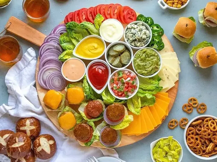 Burger Bar with Toppings