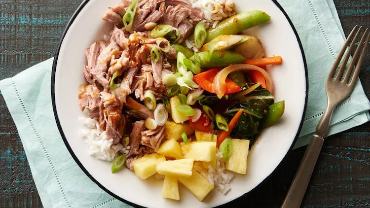 Hawaiian Luau with Pulled Pork and Rice