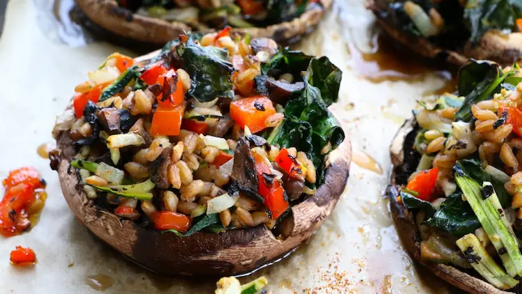 Vegan Stuffed Portobello Mushrooms