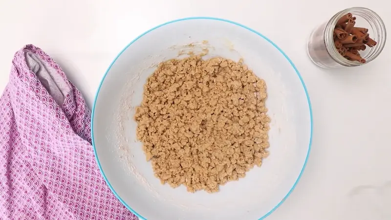Combine dry ingredients - Rhubarb Cookies